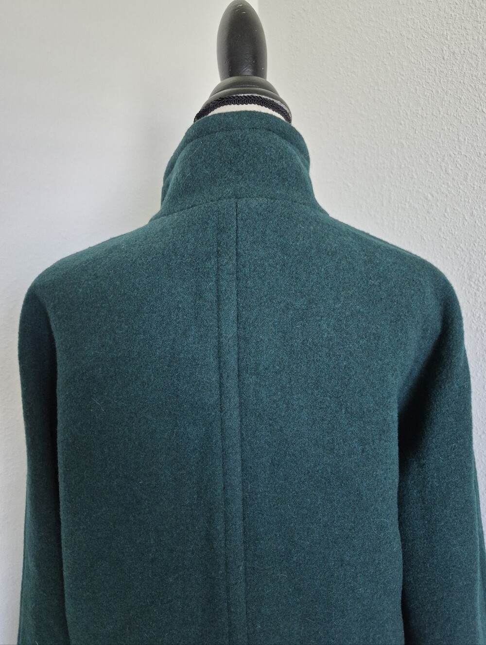 J. Crew factory Womens Green wool blend city coat 14 classic Preppy winter - Picture 14 of 16